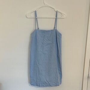 Abercrombie & Fitch Light Blue Linen Romper